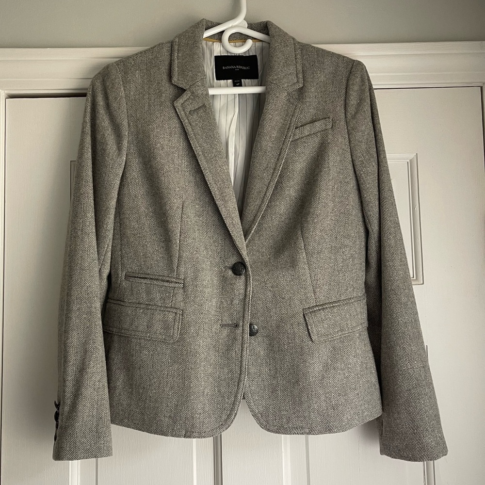 Banana Republic Gray Blazer